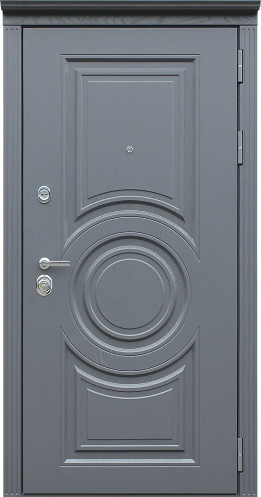 Стальная дверь «Мира» с декоративной капителью