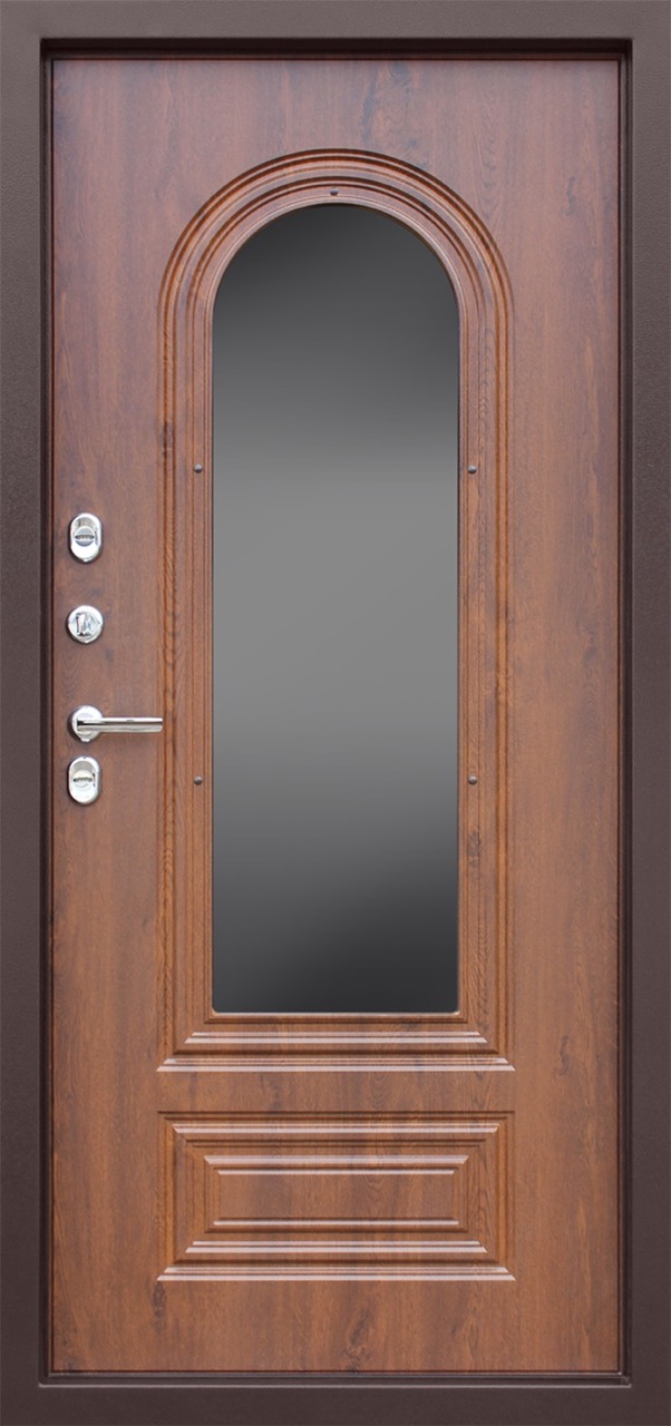 Стальная дверь Терморазрыв 3К «Цезарь с окном и ковкой»