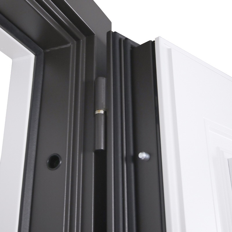 Стальная дверь Терморазрыв 3К «Таганай» с окном и английской решеткой