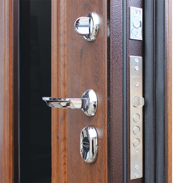 Стальная дверь Терморазрыв 3К «Цезарь с окном и ковкой»