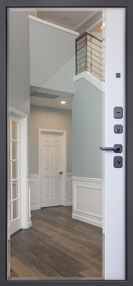 Стальная дверь «Dominica» с зеркалом