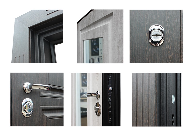 Стальная дверь «Гермес NEW» с зеркалом