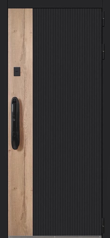 Стальная дверь «Конструктор» с биометрическим замком Smart lock DZ 888 и зеркалом