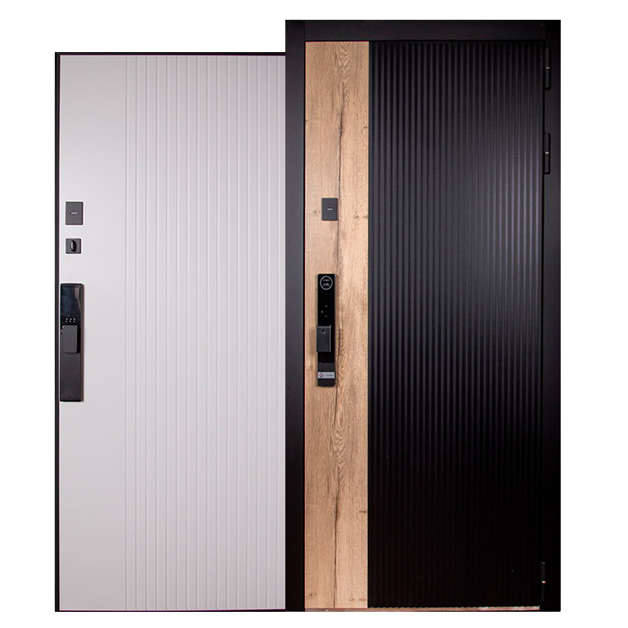 Стальная дверь «Конструктор» (биометрический замок Smart lock Y12)