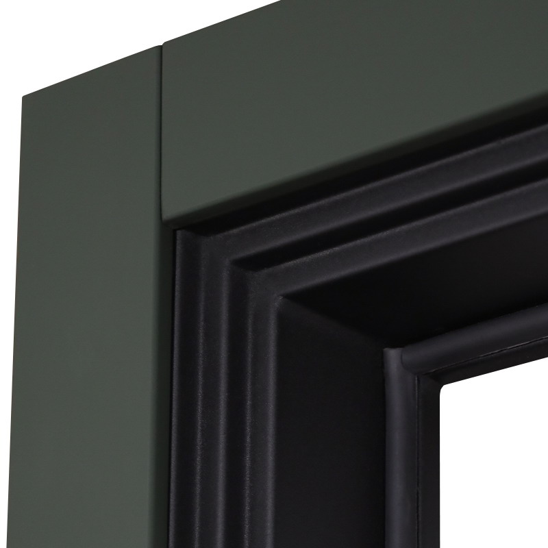 Стальная дверь «Vertu» с зеркалом (адаптивная замковая часть).