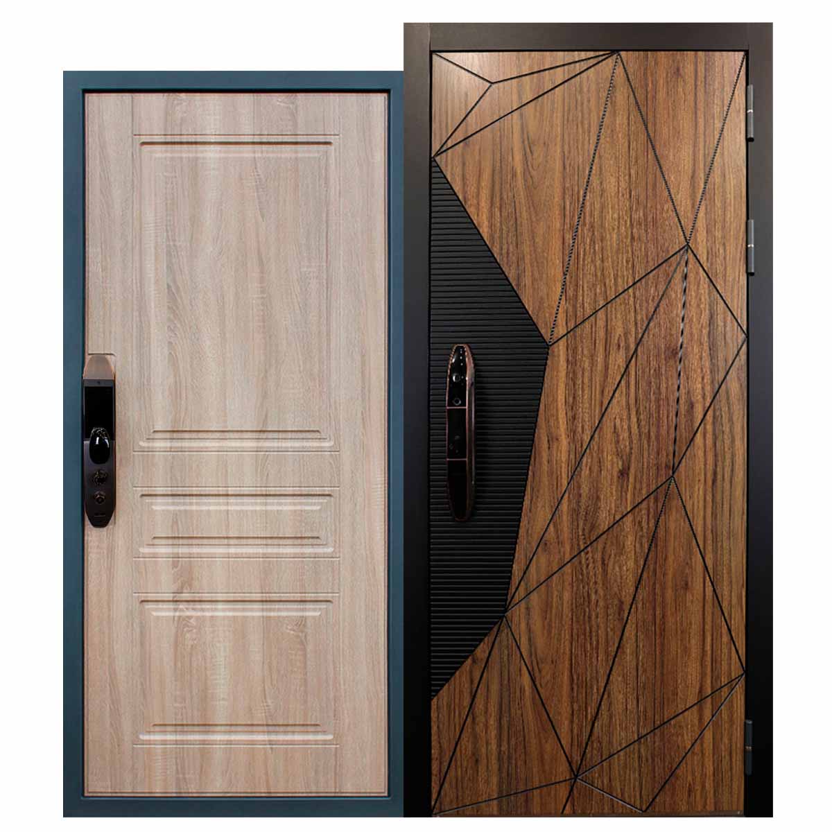 Стальная дверь «Mix» с умным замком