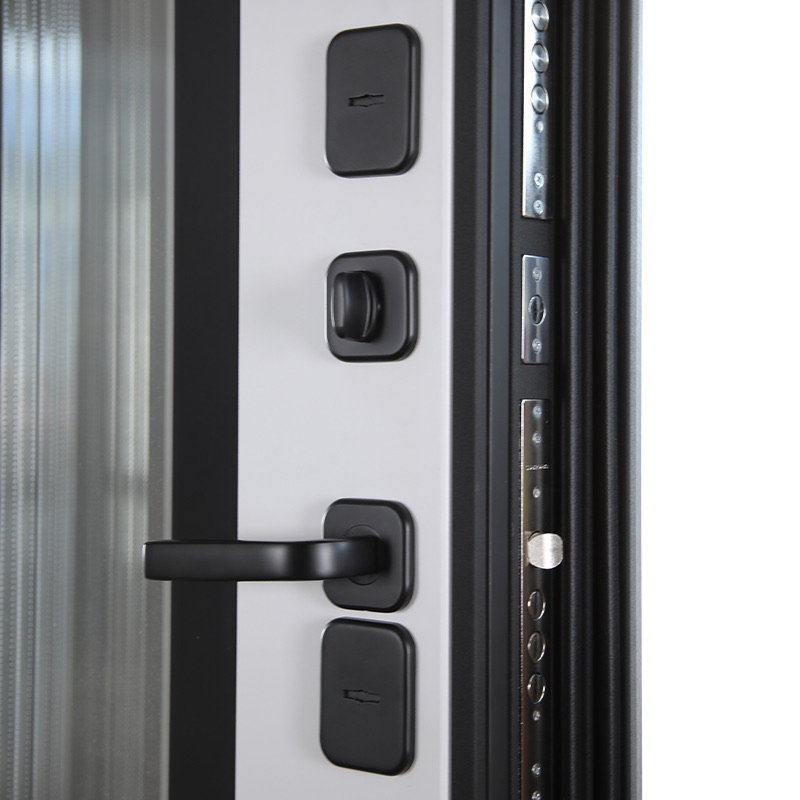 Стальная дверь Терморазрыв 3К «Снегирь с окном»