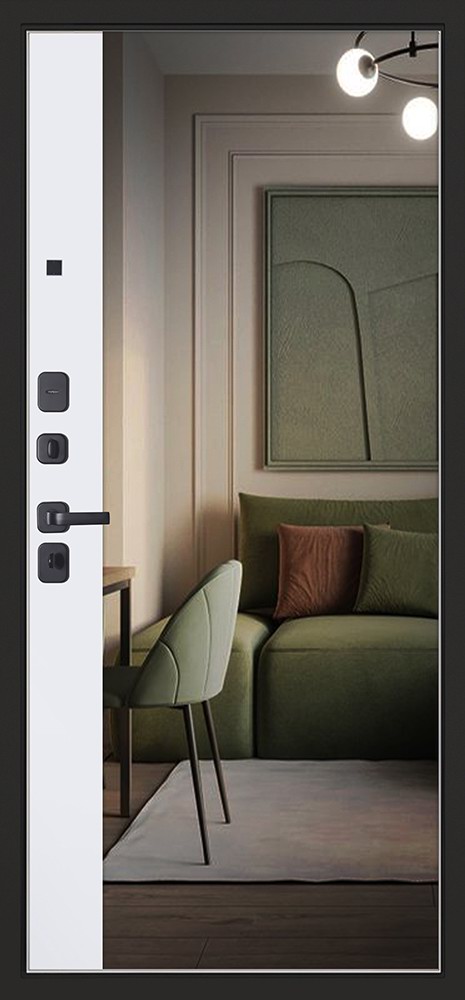 Стальная дверь «Solana» с зеркалом