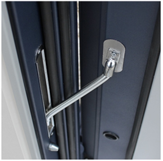 Стальная дверь 3К «Алмаз с окном и ковкой «Ватикан»