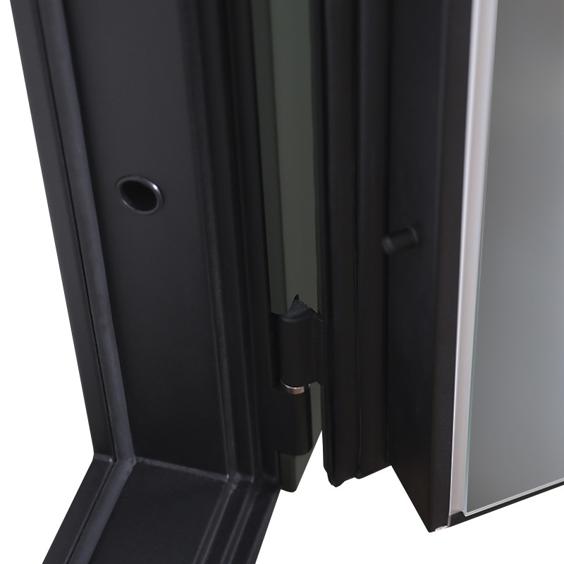 Стальная дверь «Vertu» с зеркалом (адаптивная замковая часть).