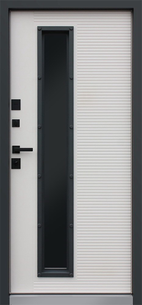 Стальная дверь Терморазрыв 3К «Тренто с окном»