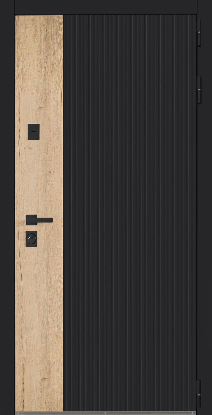 Стальная дверь «Конструктор» с зеркалом (адаптивная замковая часть)