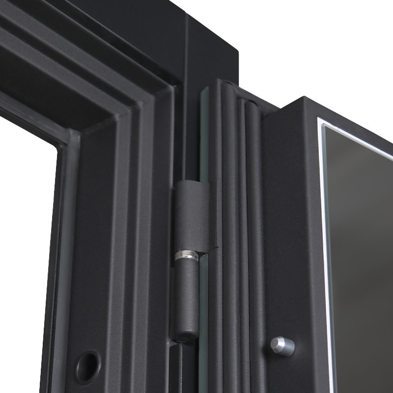 Стальная дверь «Альфа» с зеркалом