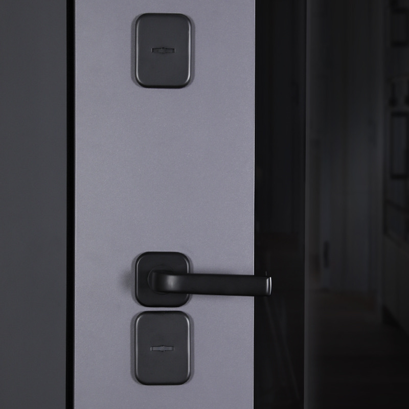 Стальная дверь Терморазрыв 3К «Снегирь с окном»