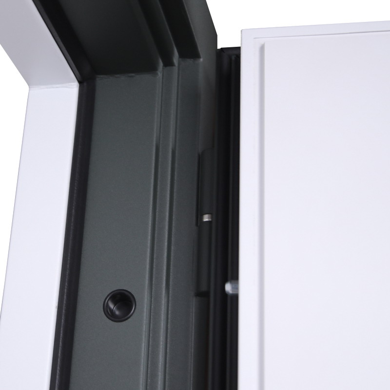 Стальная дверь Терморазрыв 3К «Изумруд» с окном и лазерной резкой