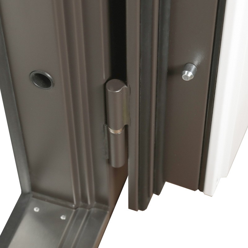 Стальная дверь Терморазрыв 3К «Поларис» с окном и лазерной резкой