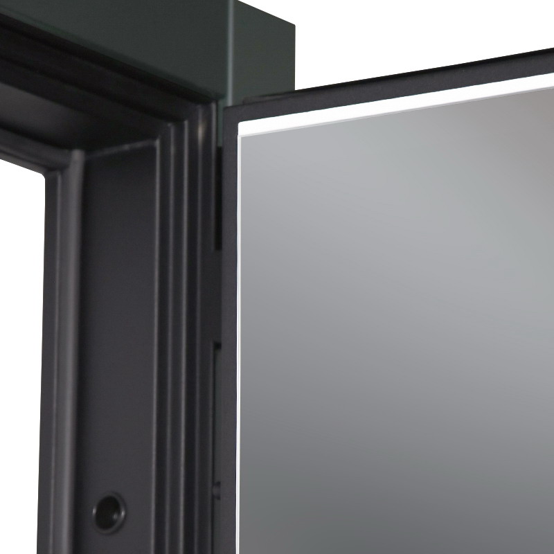 Стальная дверь «Санторини» с зеркалом (адаптивная замковая часть).