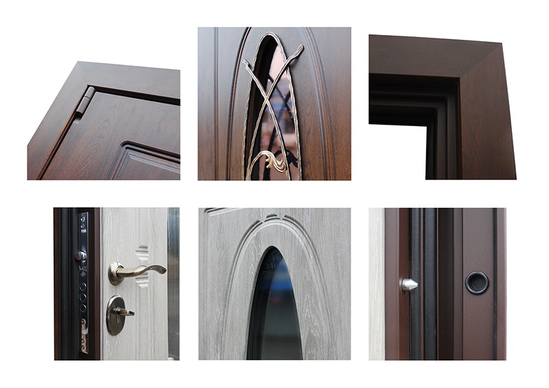 Стальная дверь 3К «Монарх с окном и ковкой»