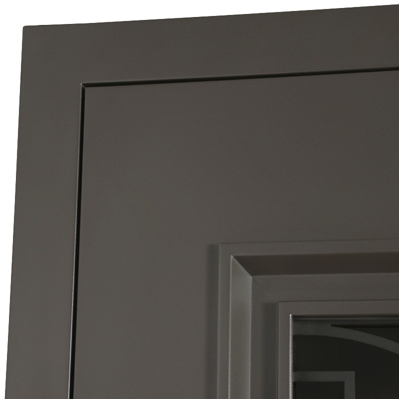 Стальная дверь Терморазрыв 3К «Поларис» с окном и лазерной резкой