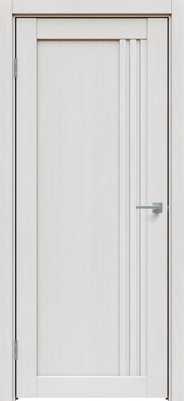  Дверь межкомнатная Triadoors 604.  Дуб Серена светло-серый. Стекло: Сатинат