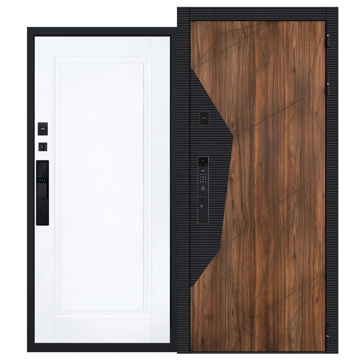 Стальная дверь «Сапсан» (биометрический замок Smart lock К06)