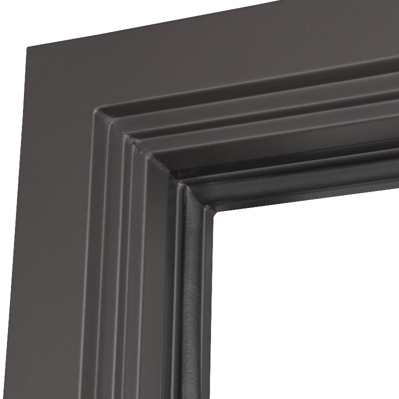 Стальная дверь Терморазрыв 3К «Таганай» с окном и английской решеткой