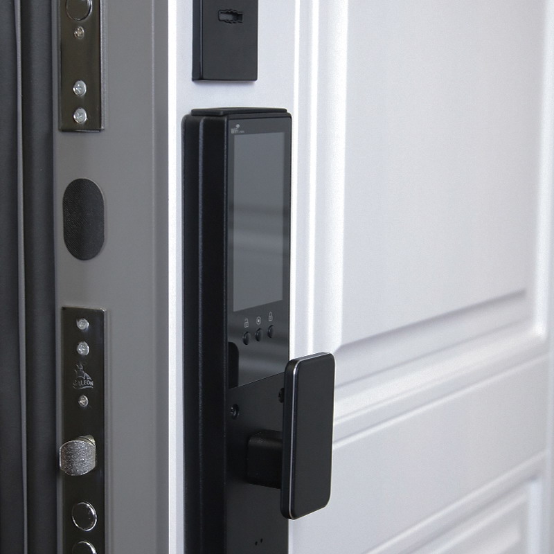 Стальная дверь «Лира» (биометрический замок Smart lock K06)