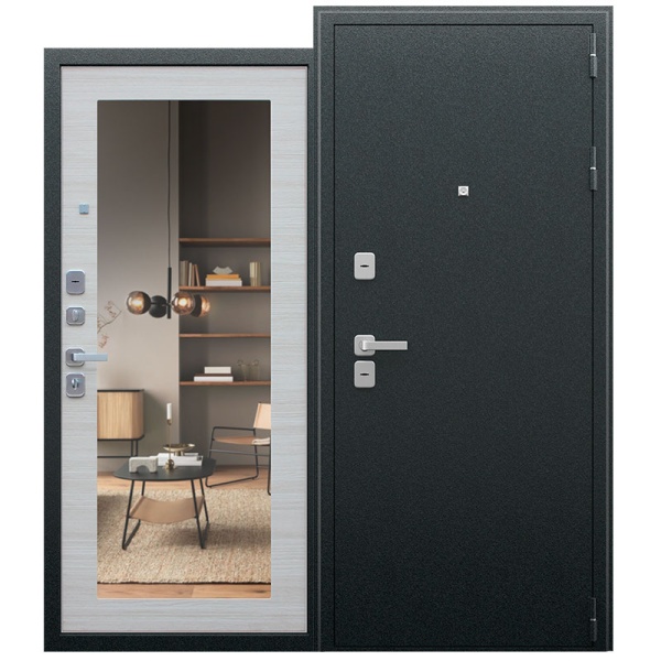 Стальная дверь «Next 1» с зеркалом