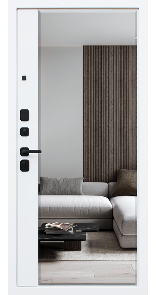 Стальная дверь «Ливерпуль с зеркалом»