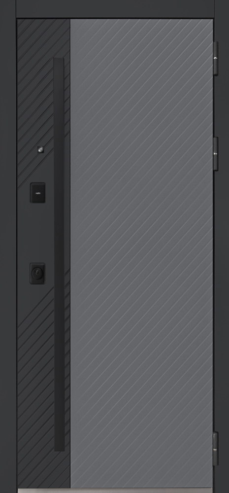 Стальная дверь «Агава» с зеркалом