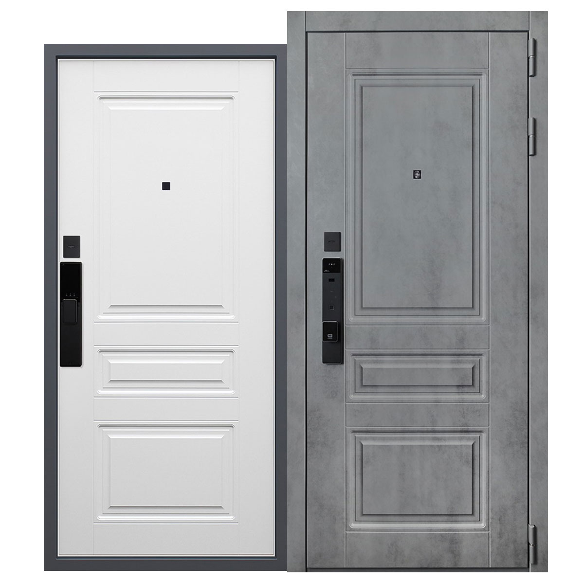 Стальная дверь «Лира» (биометрический замок Smart lock K06)