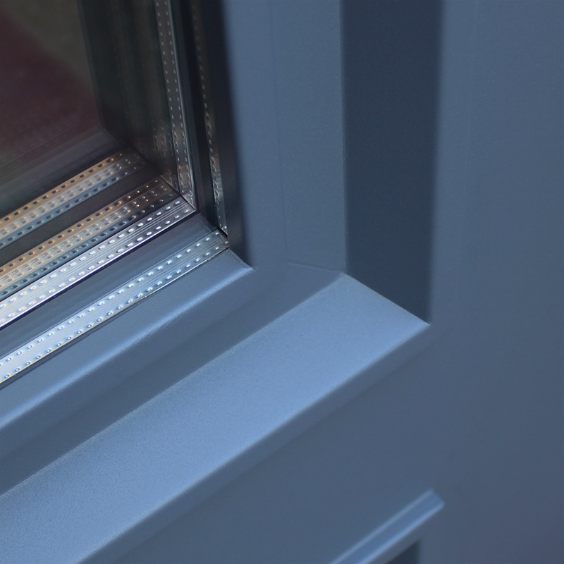 Стальная дверь Терморазрыв 3К «Англия с окном и английской решеткой»