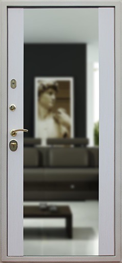 Стальная дверь «Дива» с зеркалом