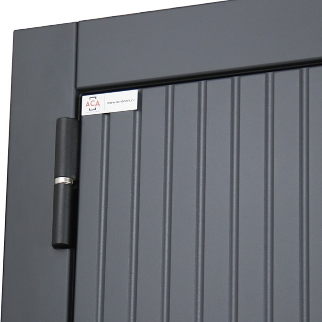 Стальная дверь «Вертикаль» с зеркалом