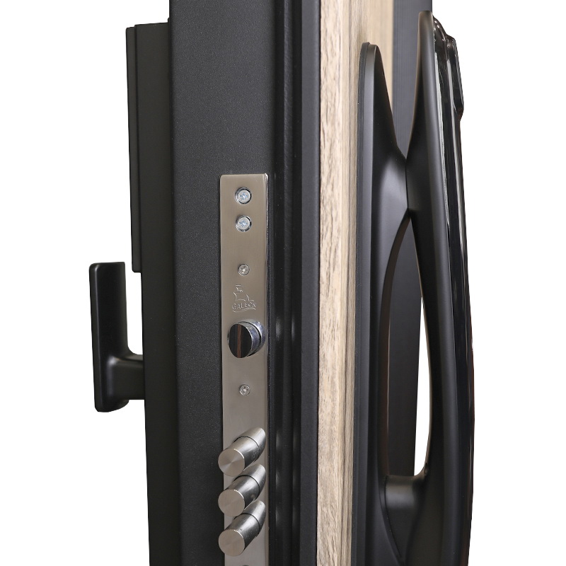 Стальная дверь «Конструктор» с биометрическим замком Smart lock DZ 888 и зеркалом