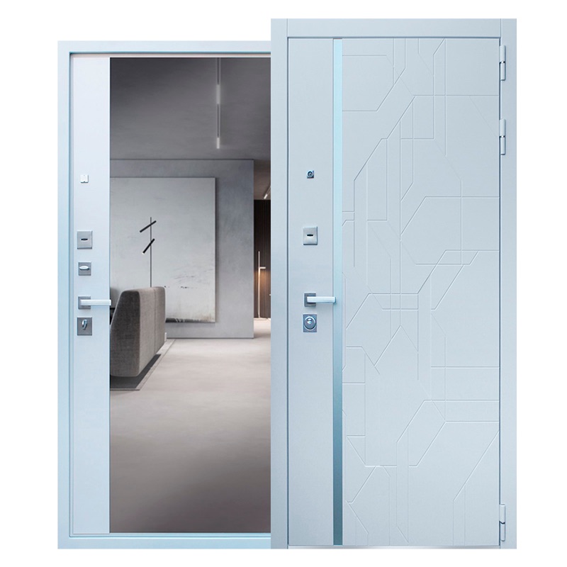 Стальная дверь «Эверест с зеркалом»