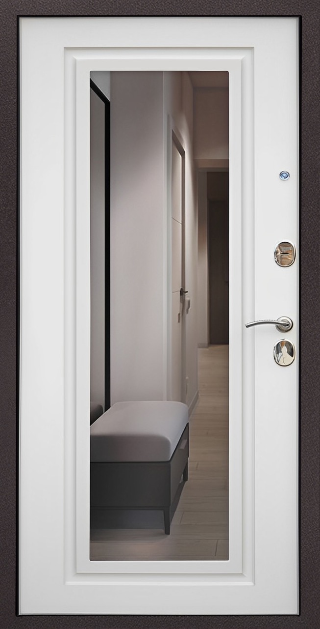 Стальная дверь «Комфорт» с зеркалом