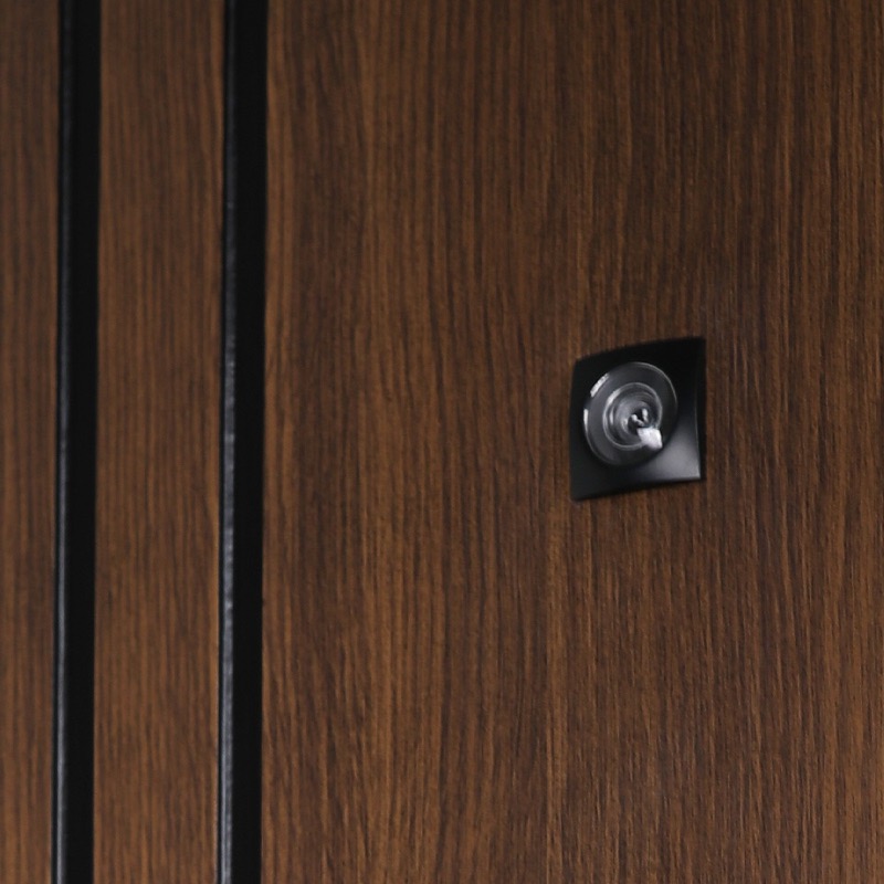 Стальная дверь «Сенатор» с зеркалом