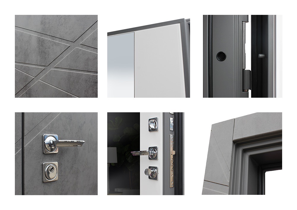 Стальная дверь «Стелла» с зеркалом