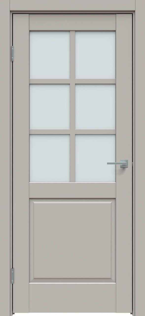  Дверь межкомнатная Triadoors 638. Шелл грей. Стекло: Сатинат.