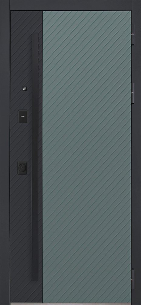 Стальная дверь «Альфа» с зеркалом