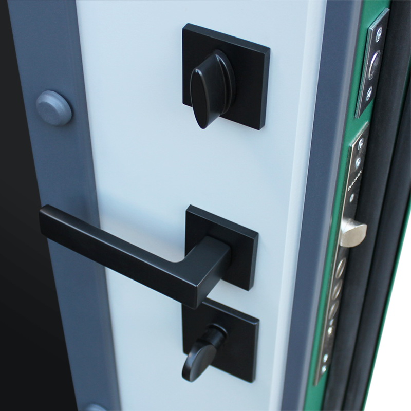 Стальная дверь Терморазрыв 3К «Олимп с окном и английской решеткой»