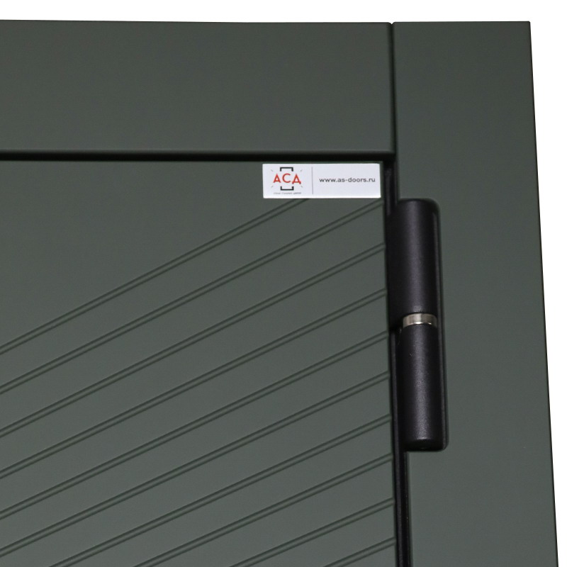 Стальная дверь «Vertu» с зеркалом (адаптивная замковая часть).