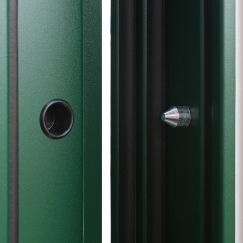 Стальная дверь Терморазрыв 3К «Олимп с окном и английской решеткой»