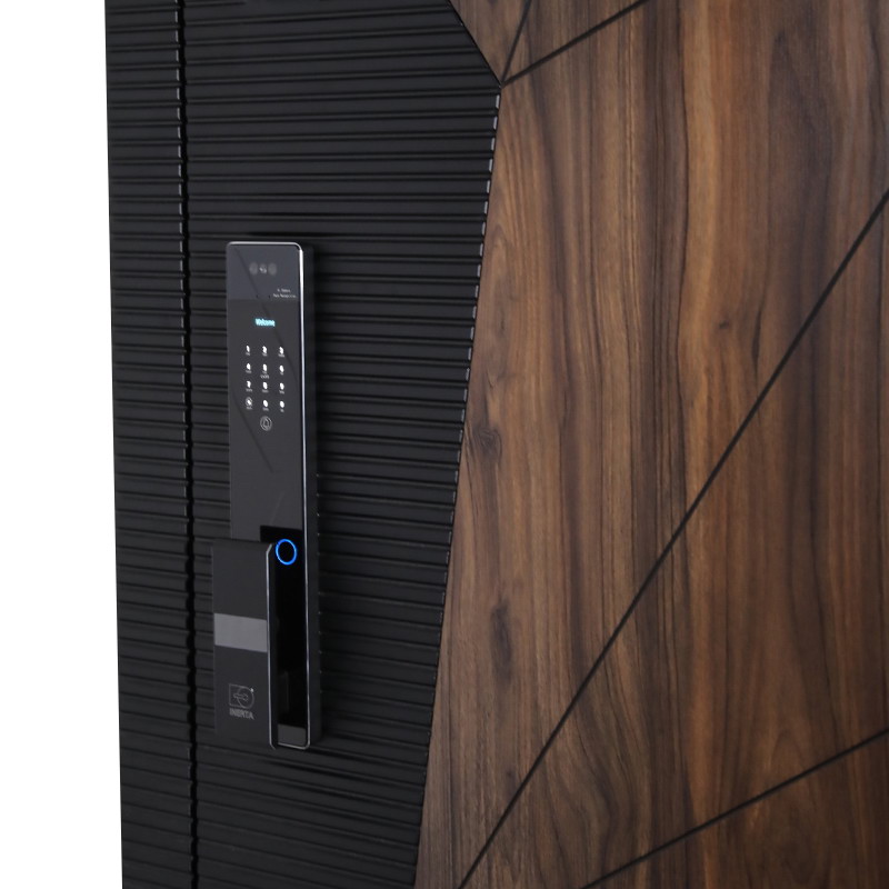 Стальная дверь «Берилл» с зеркалом (биометрический замок Y23)