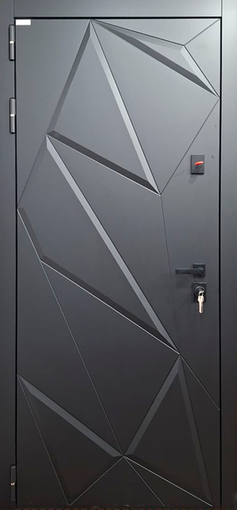 Стальная дверь «Обсидиан» 3Д (адаптивная замковая часть).