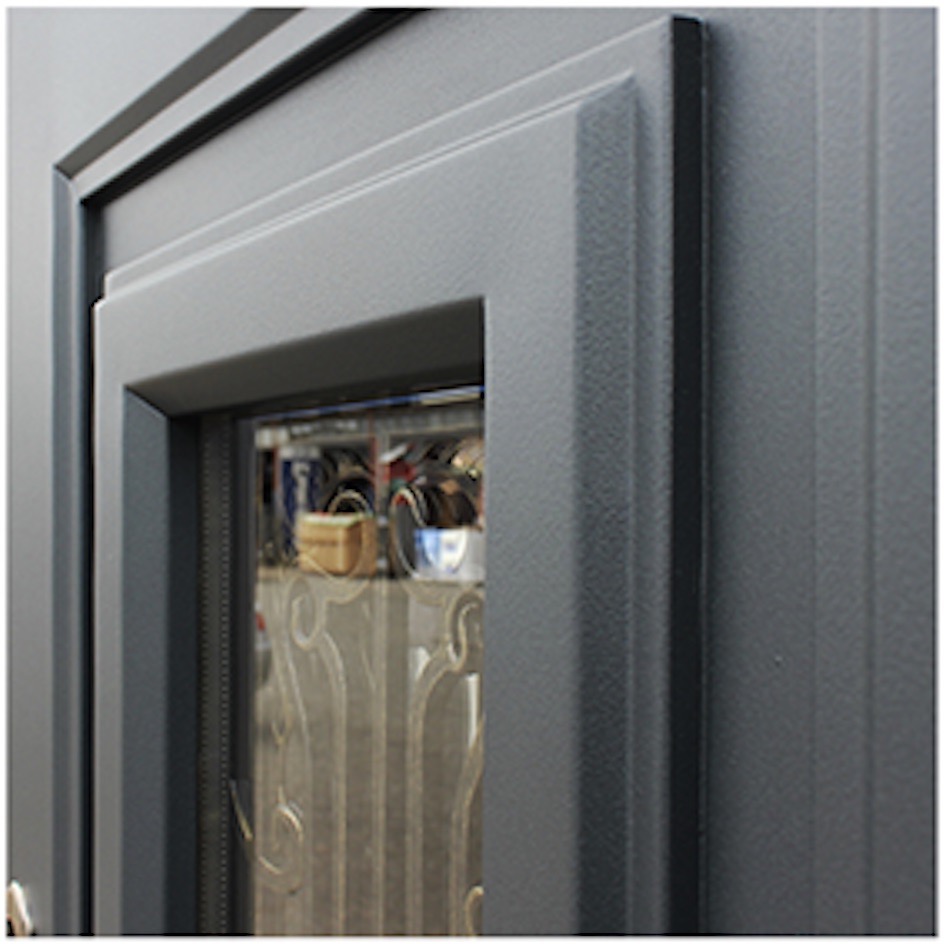 Стальная дверь 3К «Сапфир с окном и ковкой»