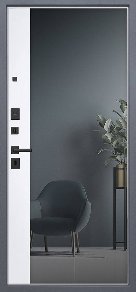 Стальная дверь «Беркут» с зеркалом